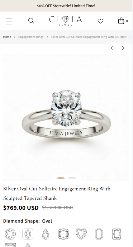 Civia Jewels Mobile View 3