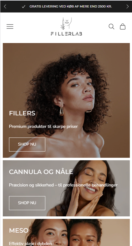 Filler Lab Denmark Mobile View