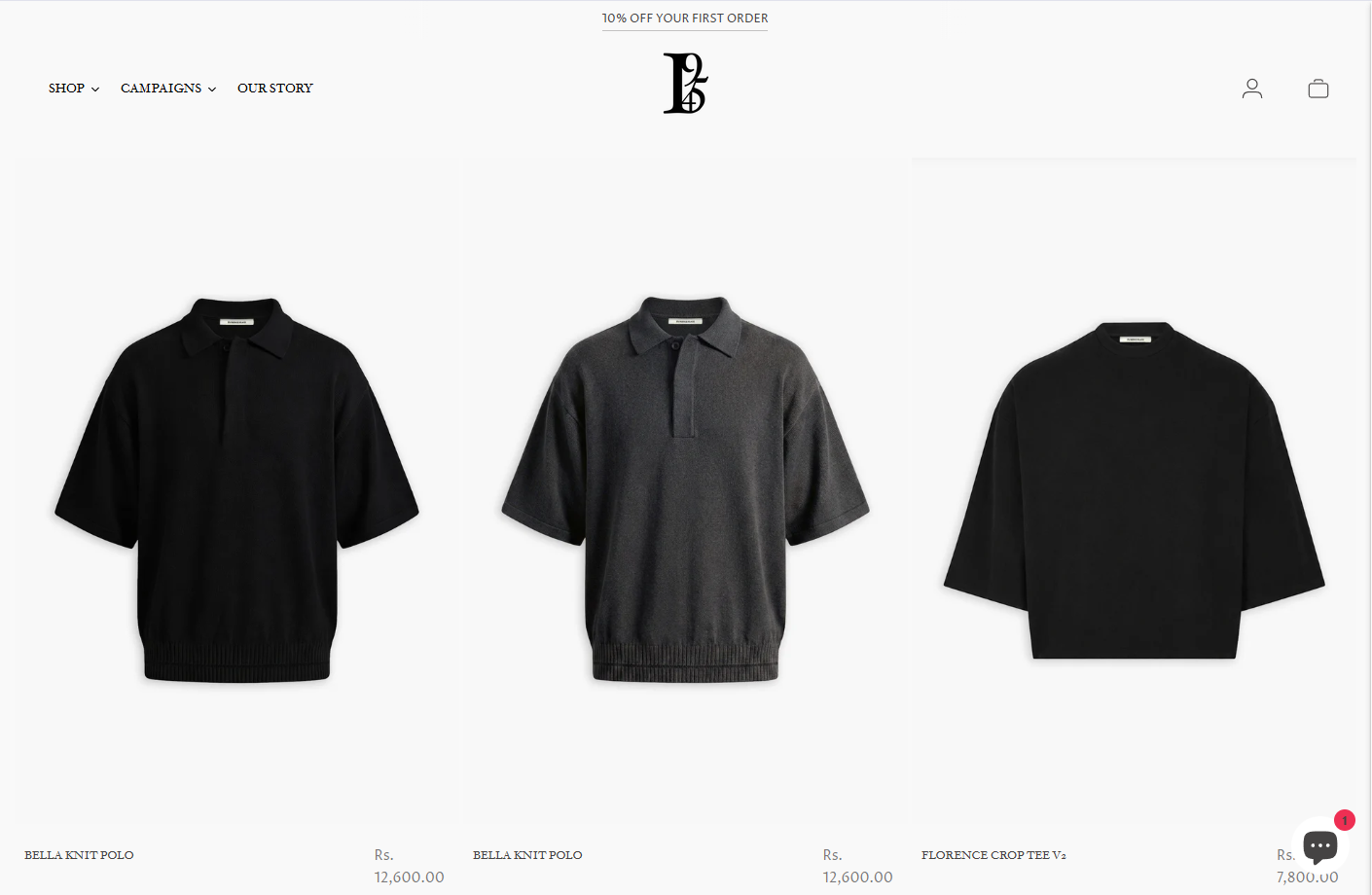 Florence Black Desktop View 2