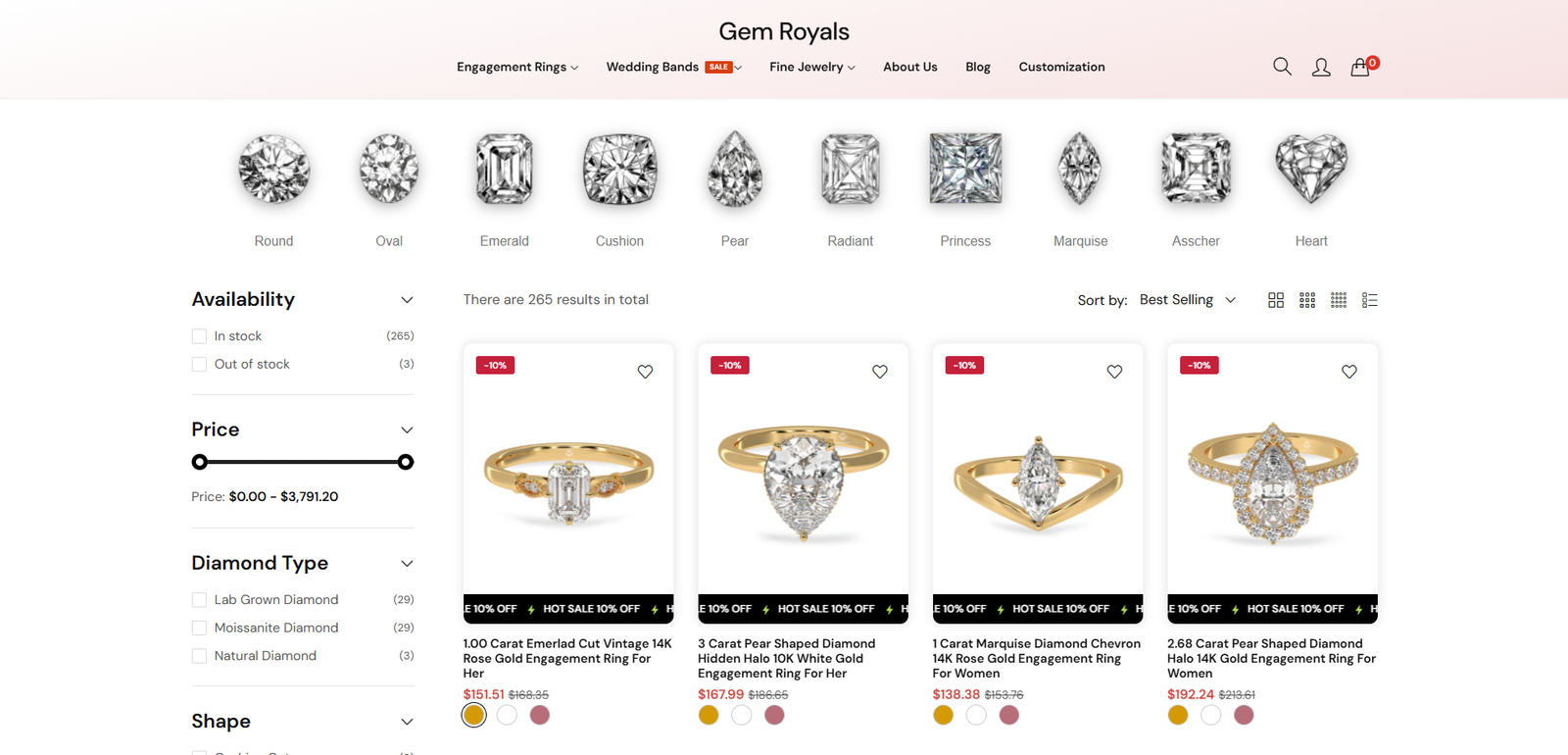 Gem Royals Desktop View 2