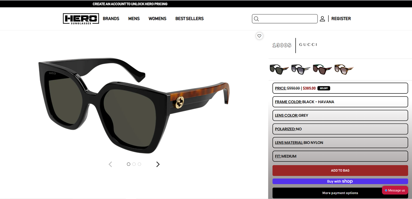Hero Sunglasses Desktop View 3