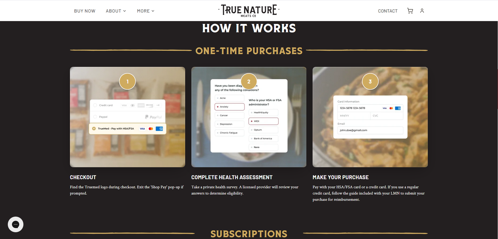 True Nature Meats Desktop View 3